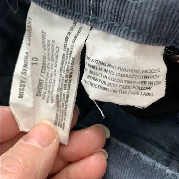 Gloria Vanderbilt Missy Corduroy Gray Jeans - Picture 4 of 7